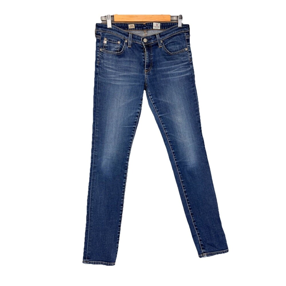 AG Adriano Goldschmied Womens Jeans The Stilt Cigarette Leg 29R Low Rise Denim